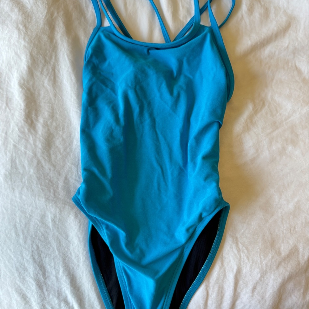 Jolyn Light Blue One-Piece Swimsuit Murray size 28